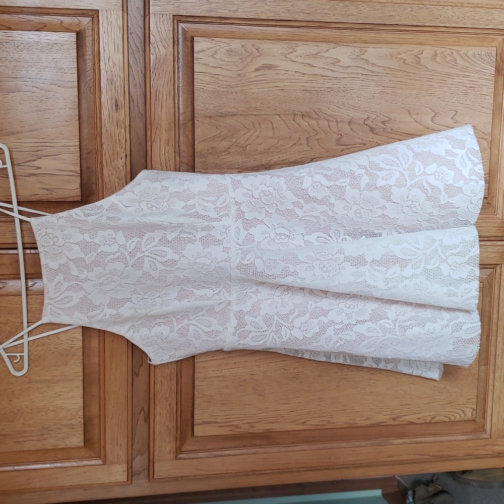 Windsor Off White Lace Mini Dress